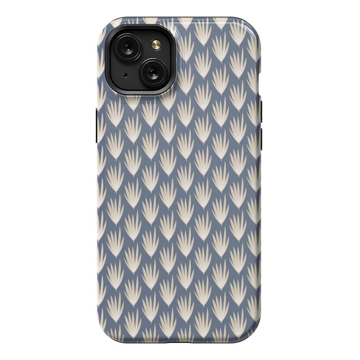 iPhone 15 Plus StrongFit Palm leaf pattern by Nina Leth