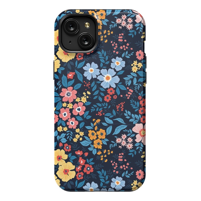 iPhone 15 Plus StrongFit Flowers in the Darkness by ArtsCase
