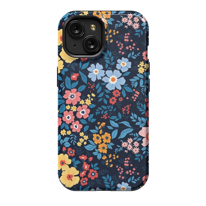 iPhone 15 StrongFit Flowers in the Darkness by ArtsCase