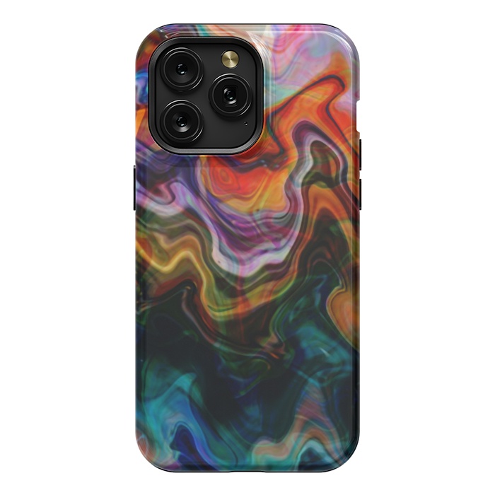 iPhone 15 Pro Max StrongFit Digitalart Abstract Marbling G596 by Medusa GraphicArt