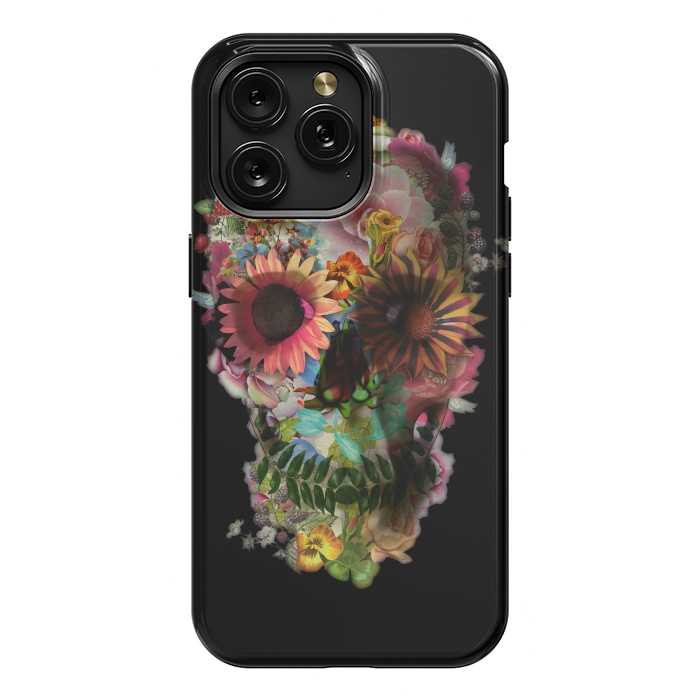 iPhone 15 Pro Max StrongFit Skull 2 Black by Ali Gulec