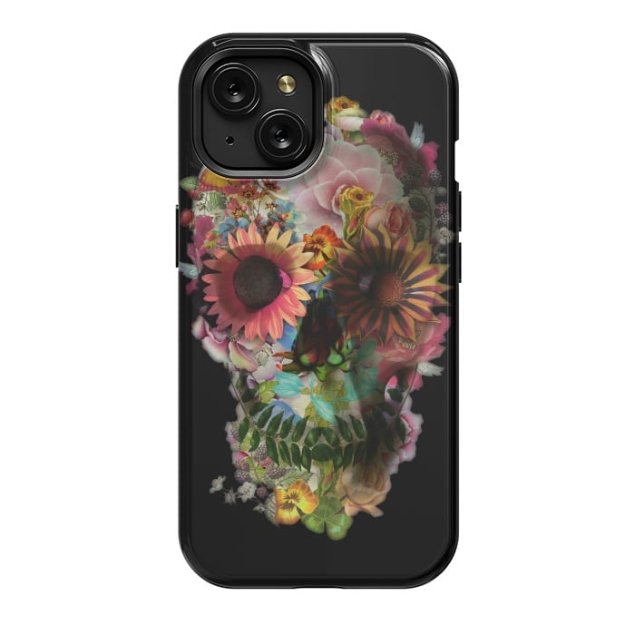 iPhone 15 StrongFit Skull 2 Black by Ali Gulec