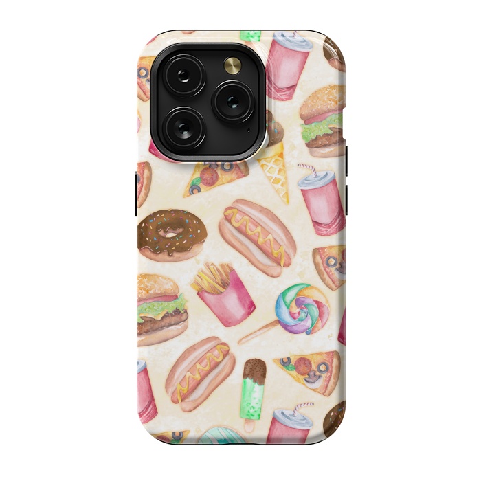iPhone 15 Pro StrongFit Junk Food by gingerlique