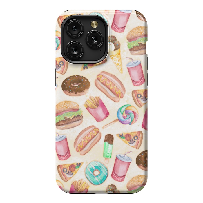 iPhone 15 Pro Max StrongFit Junk Food by gingerlique