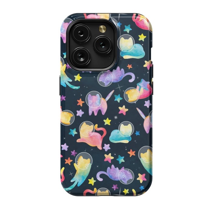 iPhone 15 Pro StrongFit Luna Kitty by gingerlique