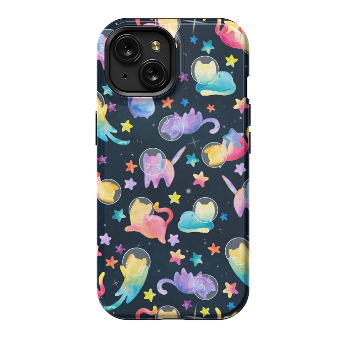 iPhone 15 StrongFit Luna Kitty by gingerlique