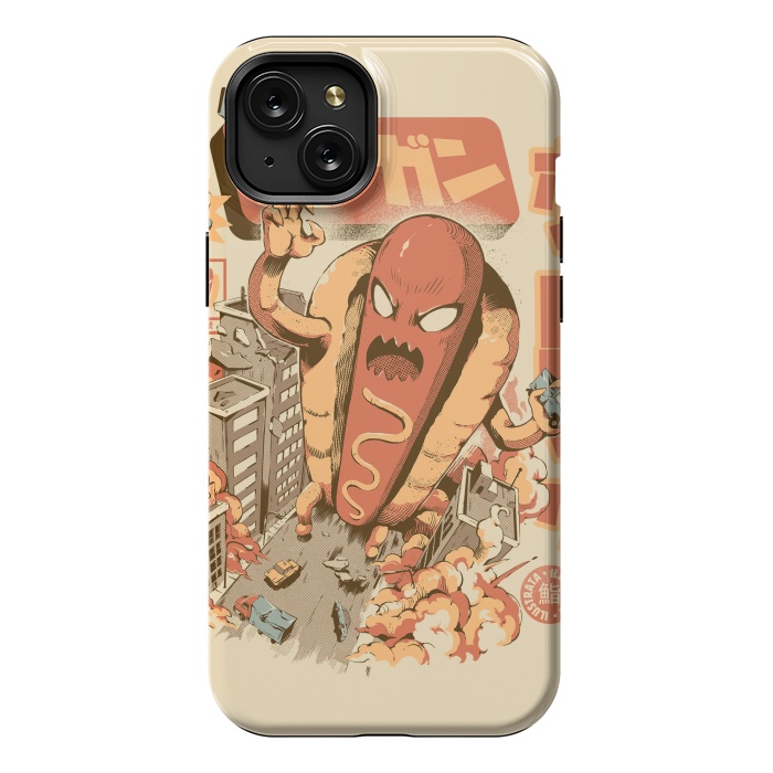 iPhone 15 Plus StrongFit Great Hot Dog by Ilustrata