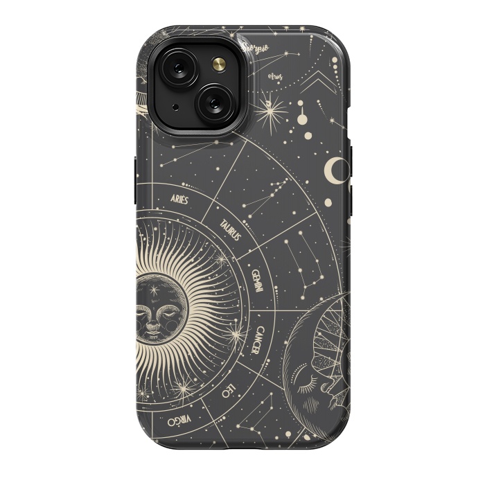 iPhone 15 StrongFit celestial moon and sun by haroulita