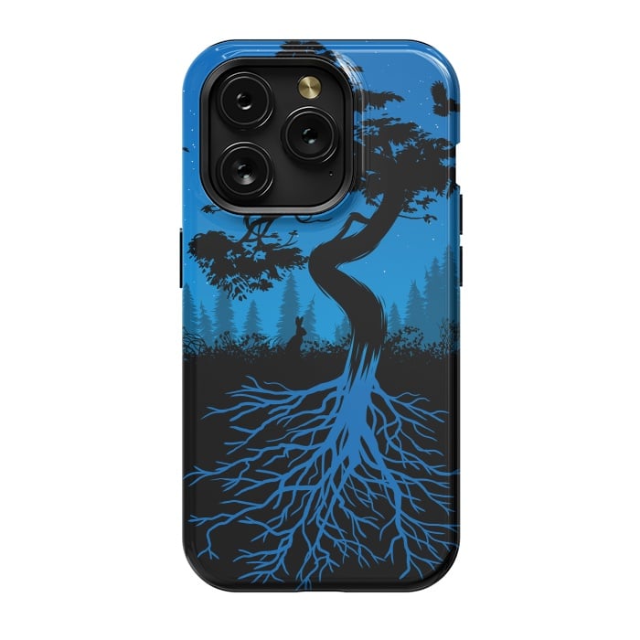 iPhone 15 Pro StrongFit Bonsai roots at night by Alberto