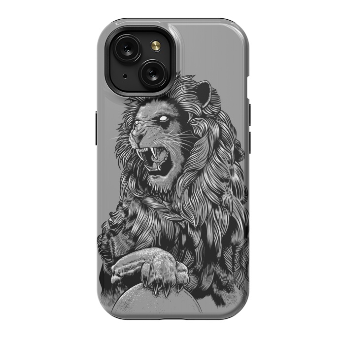 iPhone 15 StrongFit Statue lion by Alberto