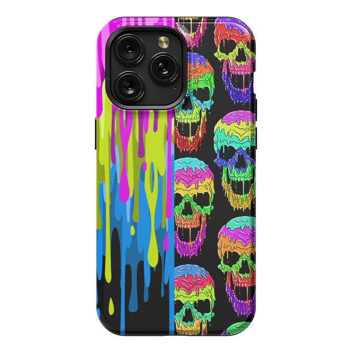 iPhone 15 Pro Max StrongFit Skulls and liquid by Alberto