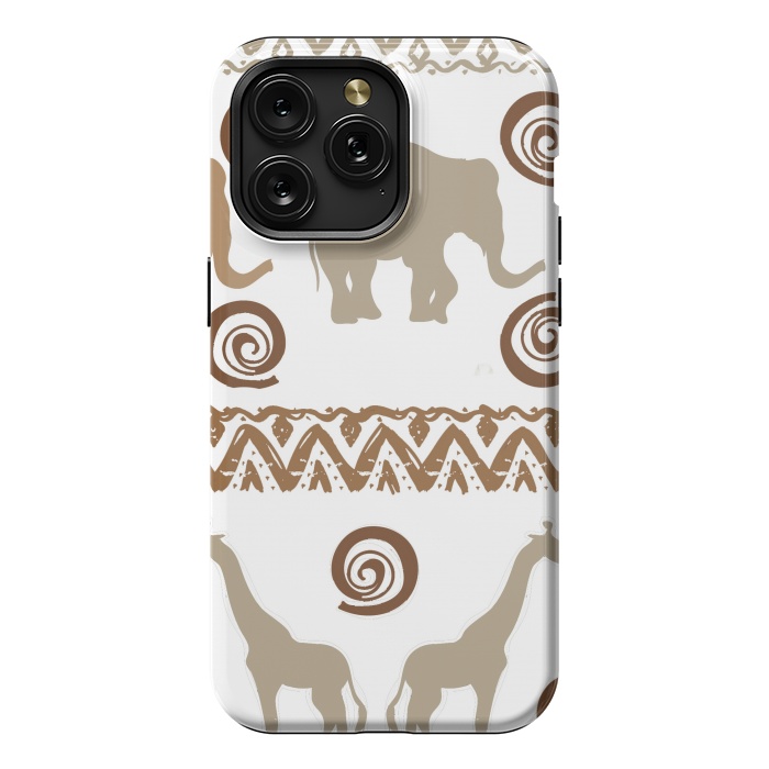 iPhone 15 Pro Max StrongFit giraffe and elephant by haroulita