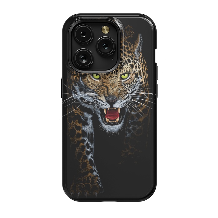 iPhone 15 Pro StrongFit Leopard in the shadows by Alberto