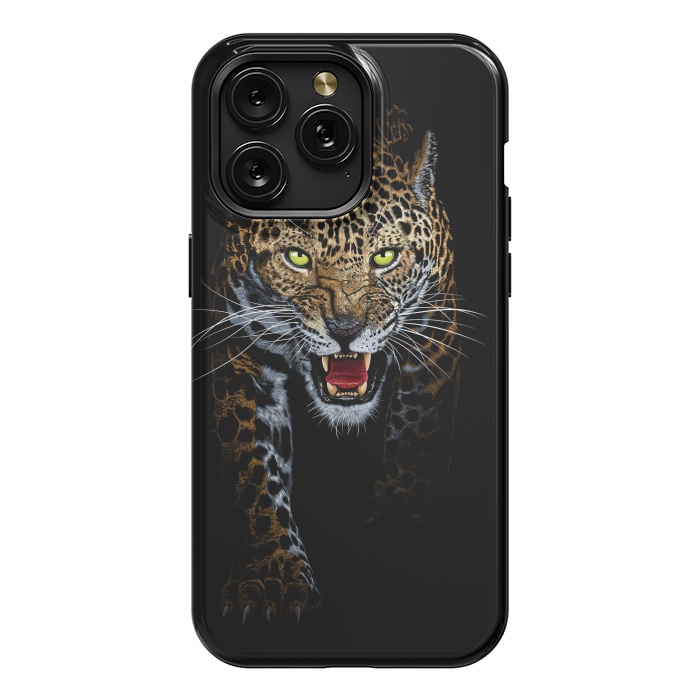 iPhone 15 Pro Max StrongFit Leopard in the shadows by Alberto
