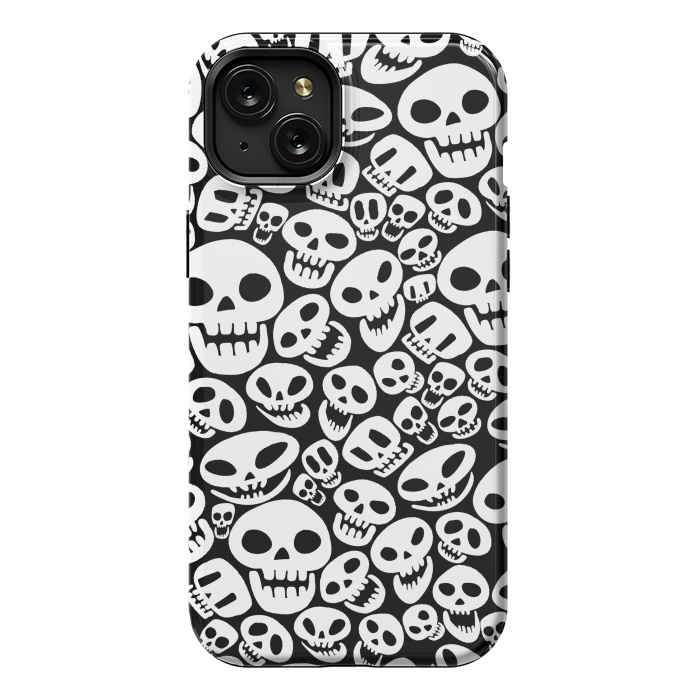iPhone 15 Plus StrongFit Cute skulls by Alberto