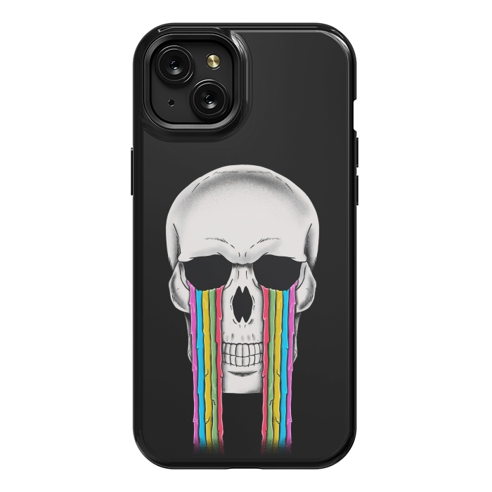 iPhone 15 Plus StrongFit Skull Crying by Coffee Man