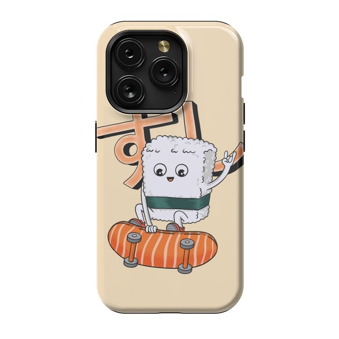 iPhone 15 Pro StrongFit Sushi and skateboard by Coffee Man