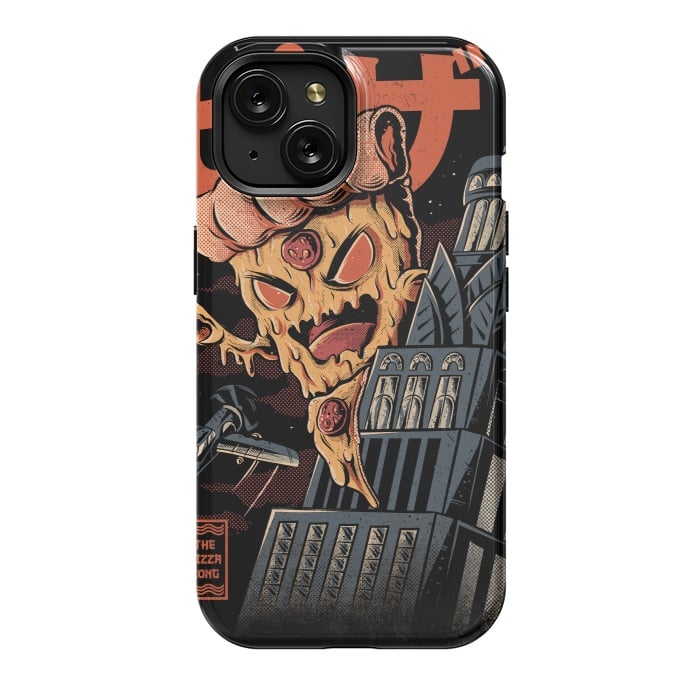 iPhone 15 StrongFit Pizza Kong by Ilustrata