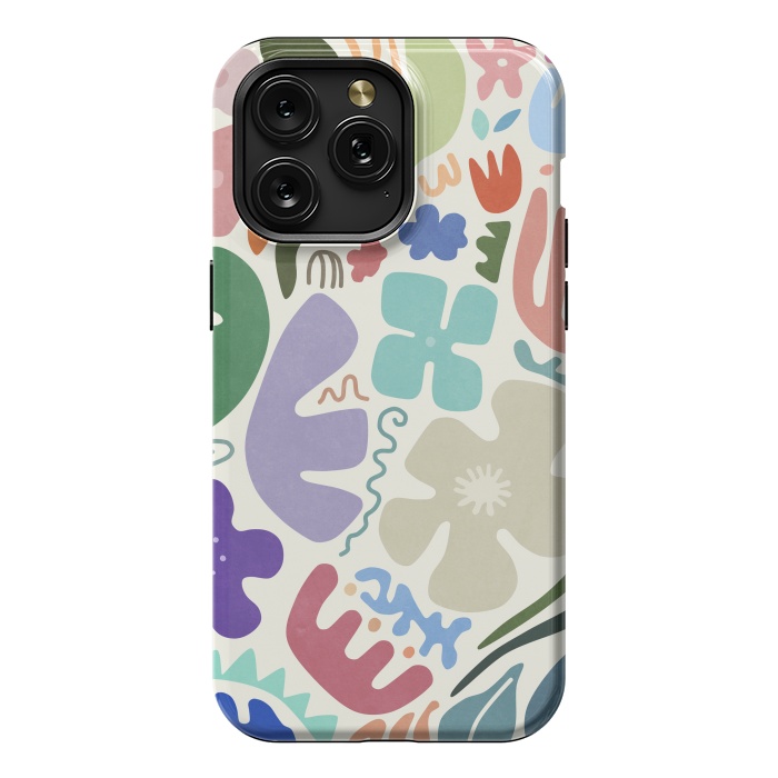 iPhone 15 Pro Max StrongFit Floral Shapes by amini54