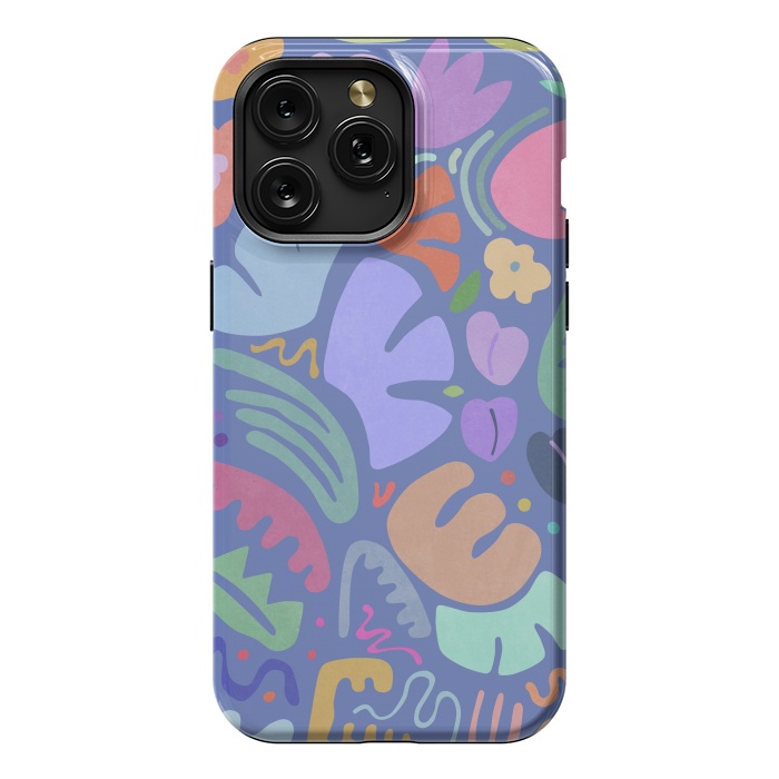 iPhone 15 Pro Max StrongFit Floral Shapes II by amini54