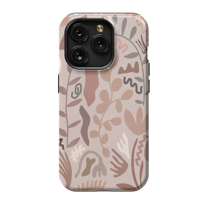 iPhone 15 Pro StrongFit Blush Flora III by amini54