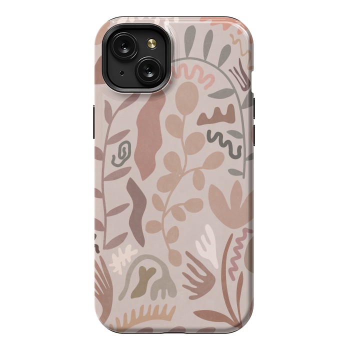 iPhone 15 Plus StrongFit Blush Flora III by amini54