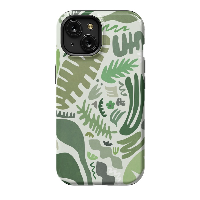iPhone 15 StrongFit Green Garden by amini54