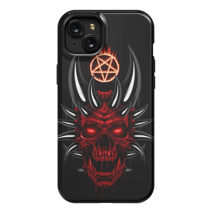 iPhone 15 Plus StrongFit Satan Skull by Alberto