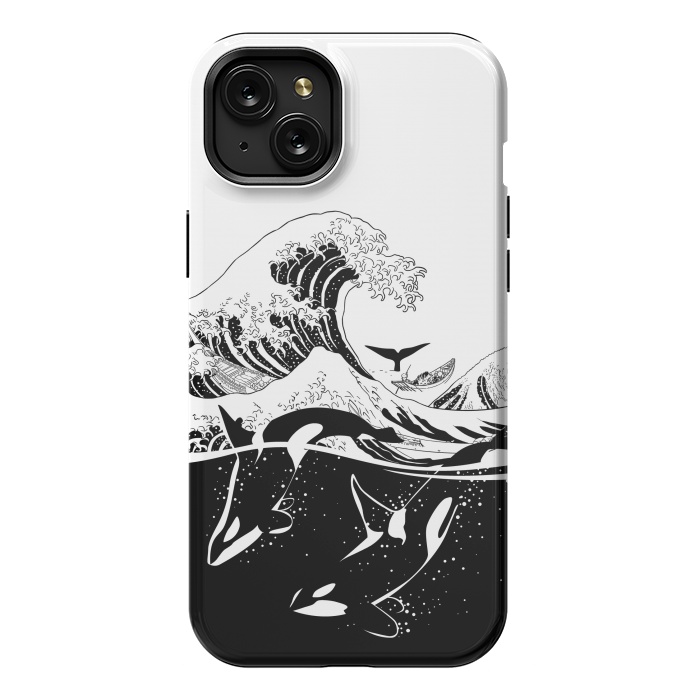 iPhone 15 Plus StrongFit Wave killer Whale by Alberto