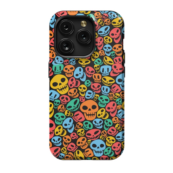 iPhone 15 Pro StrongFit Color Skulls by Alberto
