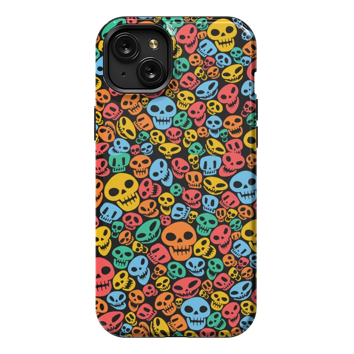 iPhone 15 Plus StrongFit Color Skulls by Alberto