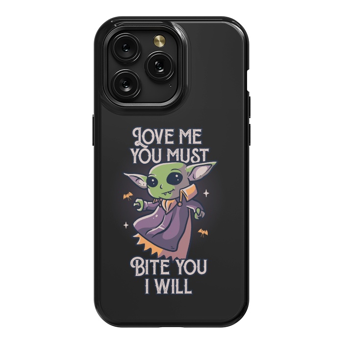 iPhone 15 Pro Max StrongFit Love Me You Must Bite You I Will Funny Cute Spooky by eduely