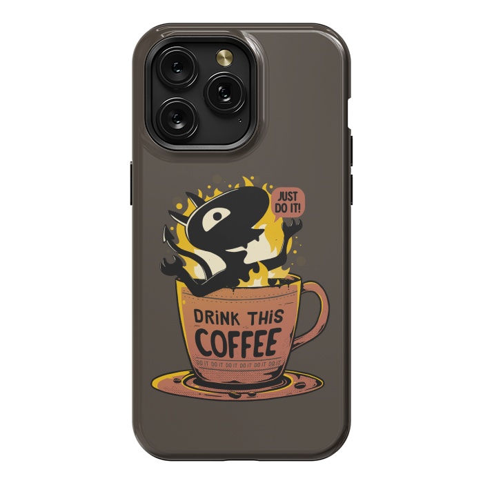 iPhone 15 Pro Max StrongFit Luci Coffee by eduely