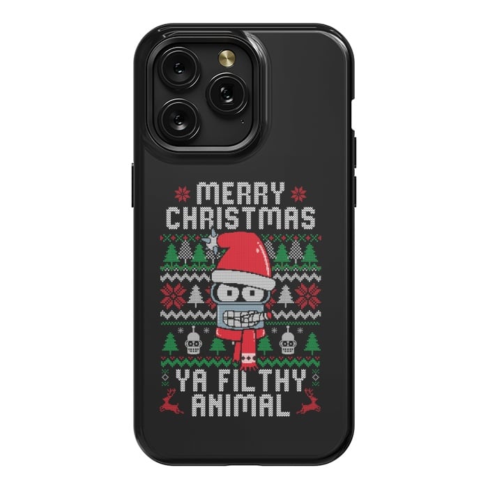 iPhone 15 Pro Max StrongFit Merry Christmas Ya Filthy Animal by eduely