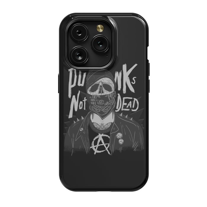 iPhone 15 Pro StrongFit Punk Skull by eduely