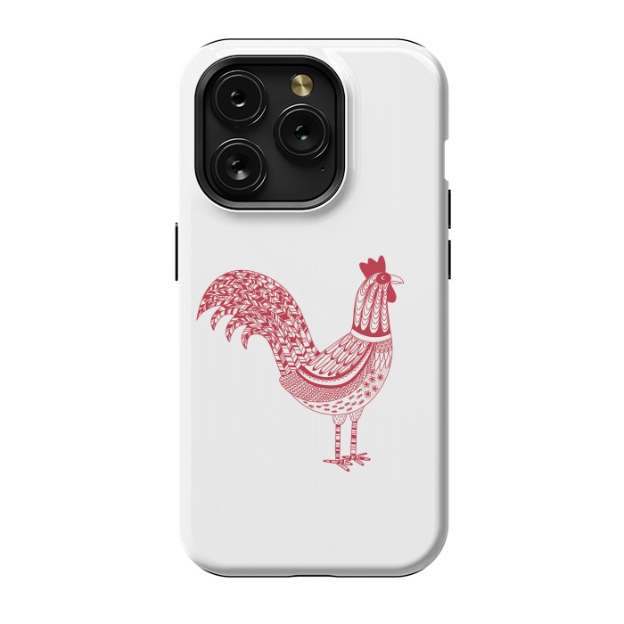 iPhone 15 Pro StrongFit The Most Magnificent Rooster in the Chicken Coop by Nic Squirrell
