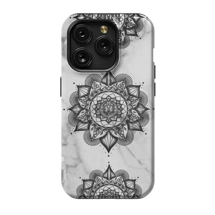 iPhone 15 Pro StrongFit Cute Flower Mandala by CAS