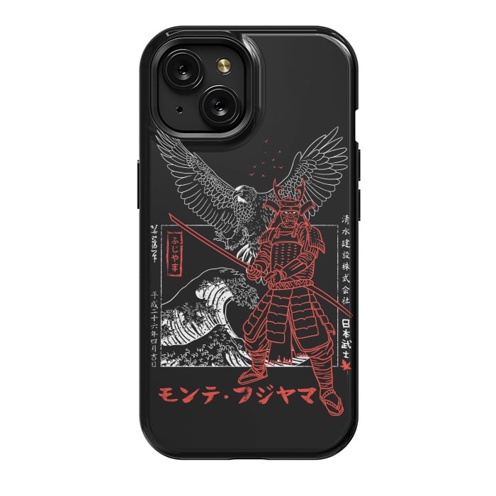 iPhone 15 StrongFit Samurai eagle wave by Alberto