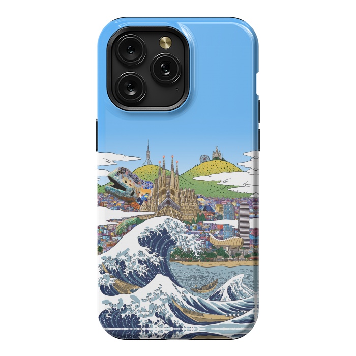 iPhone 15 Pro Max StrongFit The great wave in Barcelona by Alberto