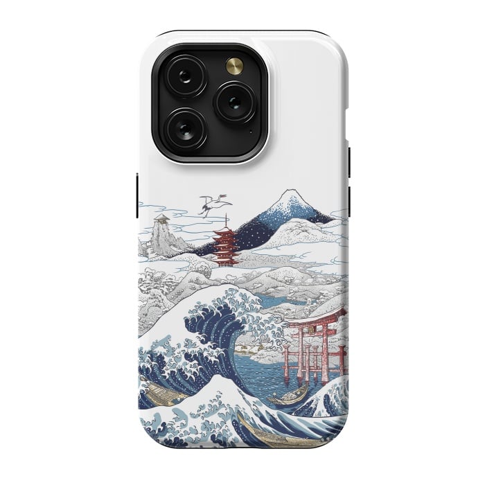 iPhone 15 Pro StrongFit Winter wave in japan by Alberto