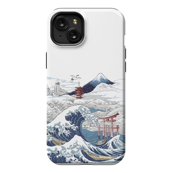 iPhone 15 Plus StrongFit Winter wave in japan by Alberto