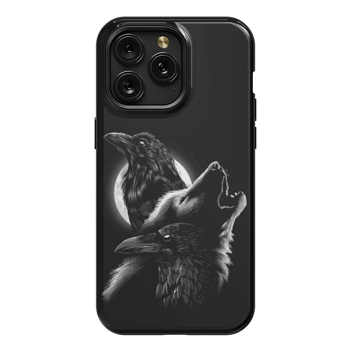 iPhone 15 Pro Max StrongFit Wolf crow by Alberto