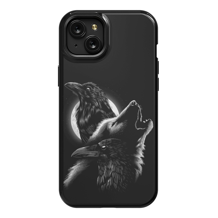 iPhone 15 Plus StrongFit Wolf crow by Alberto