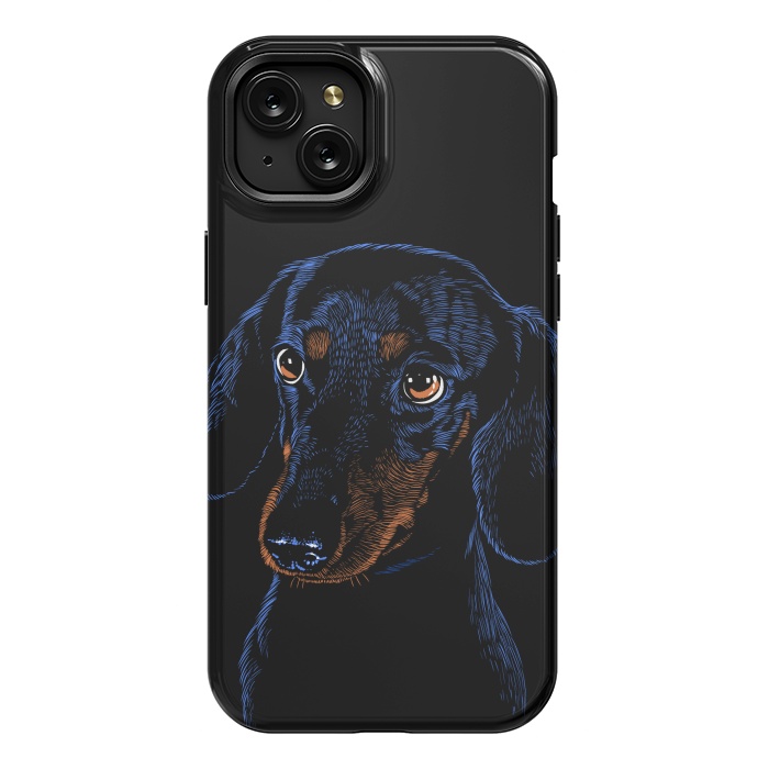 iPhone 15 Plus StrongFit Dachshund puppies dog by Alberto