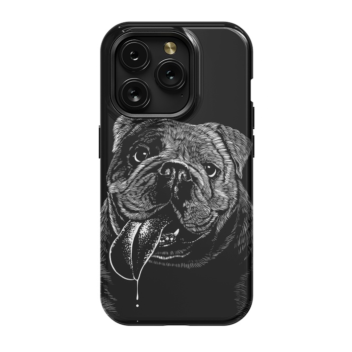 iPhone 15 Pro StrongFit Bulldog dog by Alberto
