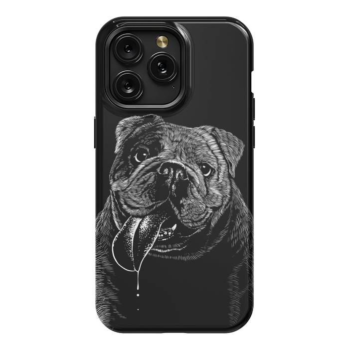 iPhone 15 Pro Max StrongFit Bulldog dog by Alberto