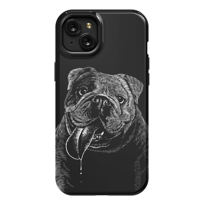 iPhone 15 Plus StrongFit Bulldog dog by Alberto