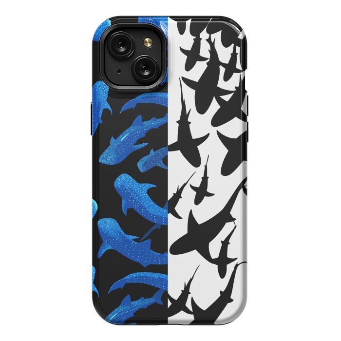 iPhone 15 Plus StrongFit Shark whale pattern by Alberto