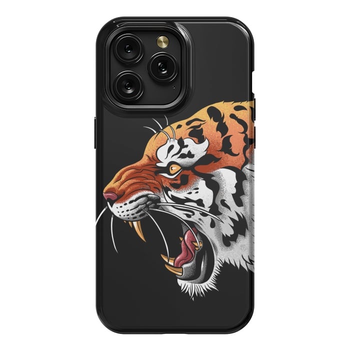 iPhone 15 Pro Max StrongFit Tiger tattoo attack by Alberto