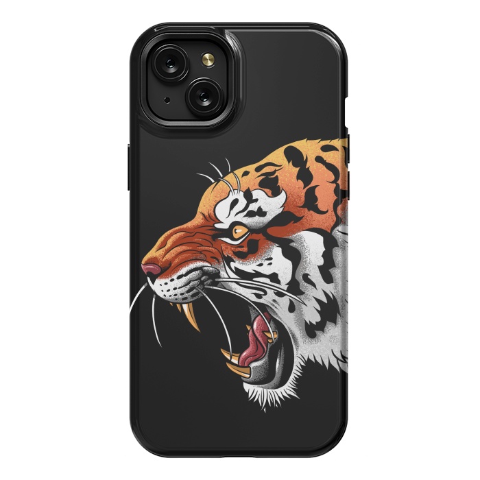 iPhone 15 Plus StrongFit Tiger tattoo attack by Alberto